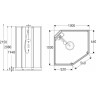 Душевая кабина 100x100 GEBERIT IDO SHOWERAMA 10-5 COMFORT 558.208.316