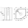 Душевая кабина 90x90 GEBERIT IDO SHOWERAMA 10-5 COMFORT 558.201.303