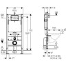 Комплект GEBERIT DUOFIX 111.300.00.5 UP320 с подвесным унитазом ACANTO 500.600.01.2 с крышкой-сиденьем ACANTO 500.605.01.2 с микролифтом Slim 111.300.00.51