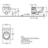 Комплект GEBERIT DUOFIX 111.300.00.5 UP320 с подвесным унитазом GEBERIT ICON RIMFREE F204060000 с сиденьем микролифт F574130000 111.300.00.53