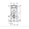Комплект GEBERIT DUOFIX 111.300.00.5 UP320 с подвесным унитазом GEBERIT ICON RIMFREE F204060000 с сиденьем микролифт F574130000 111.300.00.53