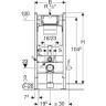 Комплект GEBERIT DUOFIX 111.362.00.5 UP320 с подвесным унитазом ICON SQUARE 201950 с крышкой-сидением 571910000 111.362.00.55