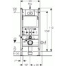 Комплект GEBERIT DUOFIX 458.122.21.1 UP100 с подвесным унитазом KOLO IDOL M1310000U с крышкой-сиденье стандарт 458.122.21.12