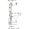 Комплект GEBERIT DUOFIX 458.122.21.1 UP100 с подвесным унитазом KOLO IDOL M1310000U с крышкой-сиденье стандарт 458.122.21.12