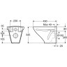 Комплект GEBERIT DUOFIX 458.124.21.1 UP100 с подвесным унитазом IFO SIGN 687500009 с крышкой-сиденьем 99263 soft-close 458.124.21.14