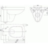 Комплект GEBERIT DUOFIX 458.125.21.1 UP100 с подвесным унитазом IFO SPECIAL RP731200100 с крышкой-сиденьем soft-close 458.125.21.12