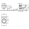 Комплект GEBERIT DUOFIX UP100 458.125.21.1 с подвесным унитазом Geberit ICON RIMFREE 204060000 с сиденьем микролифт 574130000 458.125.21.113