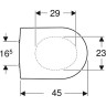 Комплект GEBERIT ICON 111.362.00.5 с подвесным унитазом ICON безободковый 204060000 и крышкой-сиденьем микролифтом ICON 574130000 111.362.00.5-20406