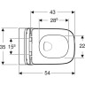Комплект подвесного унитаза GEBERIT SMYLE SQUARE 500.683.00.2
