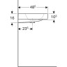 Раковина GEBERIT ICON 90 см 124190000