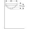 Раковина GEBERIT VARIFORM 55 см 500.738.01.2