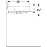 Раковина накладная GEBERIT VARIFORM 45x60 см 500.778.01.2 без отверстия перелива