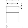 Шкаф боковой GEBERIT ICON 840047000 45 см