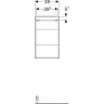 Шкаф боковой GEBERIT RENOVA NR.1 PLAN 869011000 40 см