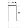 Шкаф GEBERIT SMYLE SQUARE 500.358.00.1 белый глянцевый