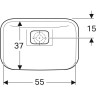 Шкафчик с раковиной GEBERIT MYDAY 1150x200x520 мм какао с молоком 824261000+245460600