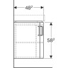 Шкафчик с раковиной RENOVA COMPACT 862150000+226150000 угловой