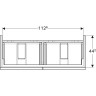 Тумба для комплекта GEBERIT KERAMAG ICON 841521000 119см темно-серый матовый