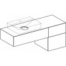 Тумба для комплекта GEBERIT VARIFORM 501.190.00.1 135 см темно-серый