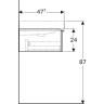 Тумба под раковину GEBERIT ICON 840120000 120 см