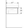 Тумба под раковину GEBERIT ICON 840277000 75 см