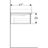 Тумба под раковину GEBERIT ICON 841491000 90 см