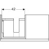 Тумба под раковину GEBERIT ICON 841591000 90 см