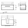 Тумба под раковину GEBERIT SILK Y816011000 100 см
