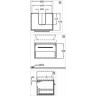 Тумба под раковину GEBERIT SILK Y816062000 60 см