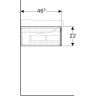 Тумба под раковину GEBERIT XENO² 500.505.00.1 60 см
