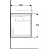 Тумба под раковину GEBERIT XENO² 807260000 60 см