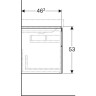Тумба под раковину GEBERIT XENO² 500.516.01.1 90 см
