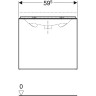 Тумба с раковиной GEBERIT ACANTO 500.620.01.2 +500.609.01.2 60 см