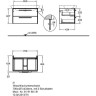 Тумба с раковиной GEBERIT KERAMAG IT! 121980000+819180000 It 80 121980+819180